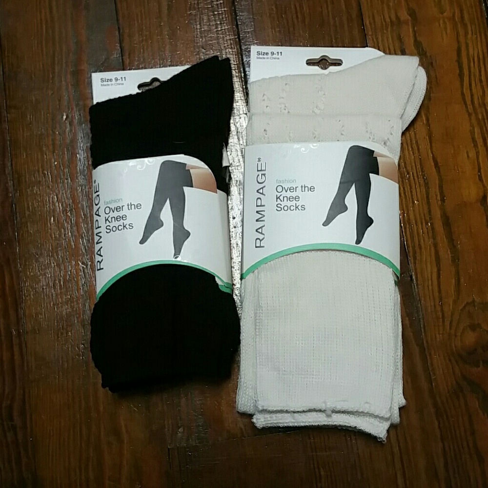 Over the knee socks, 2 pair